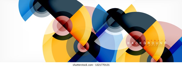 Modern circle background, vector illustration