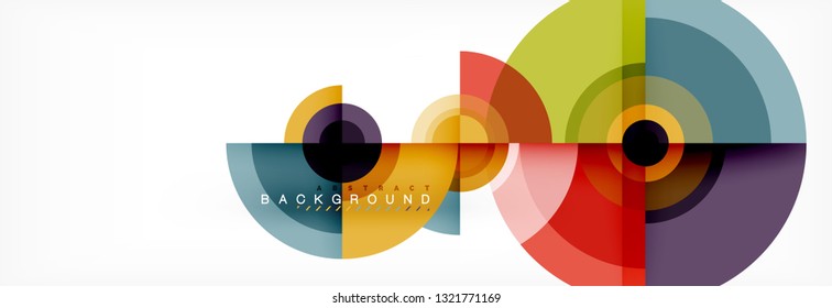 Fondo de círculo moderno, ilustración vectorial