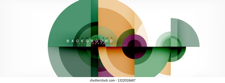 Modern circle background, vector illustration
