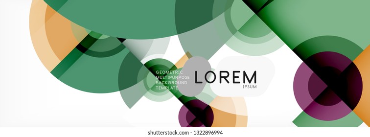 Fondo de círculo moderno, ilustración vectorial