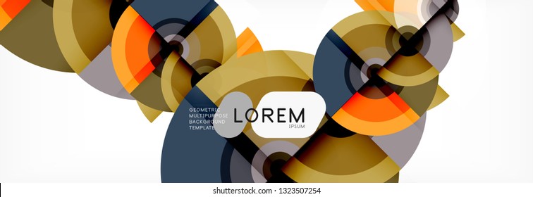 Modern circle background, vector illustration