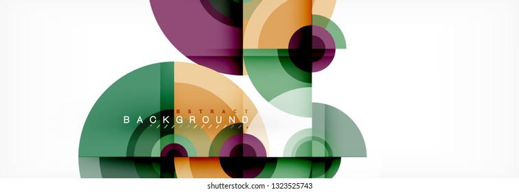 Modern circle background, vector illustration