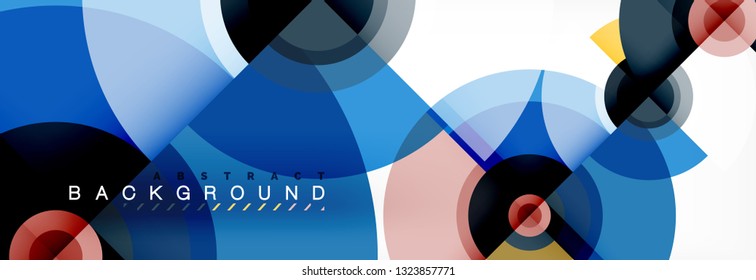 Modern circle background, vector illustration