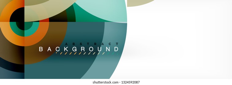Fondo de círculo moderno, ilustración vectorial
