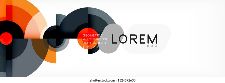 Fondo de círculo moderno, ilustración vectorial