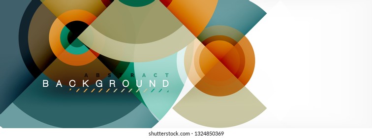 Fondo de círculo moderno, ilustración vectorial