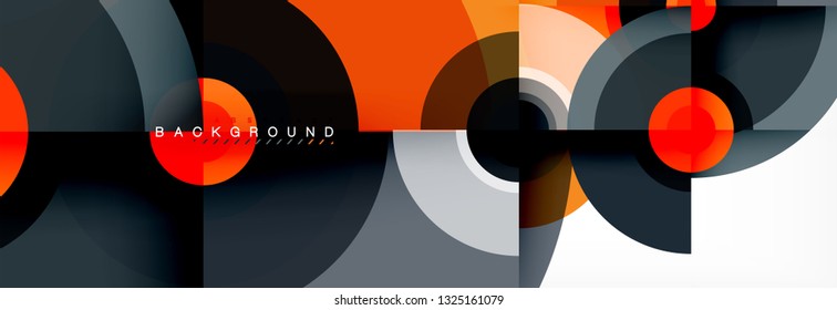 Modern circle background, vector illustration