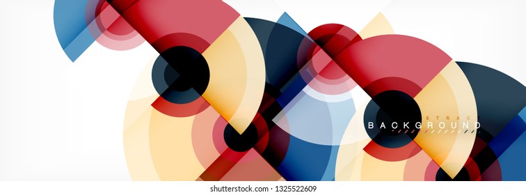 Modern circle background, vector illustration