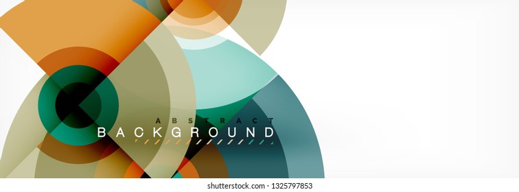 Modern circle background, vector illustration