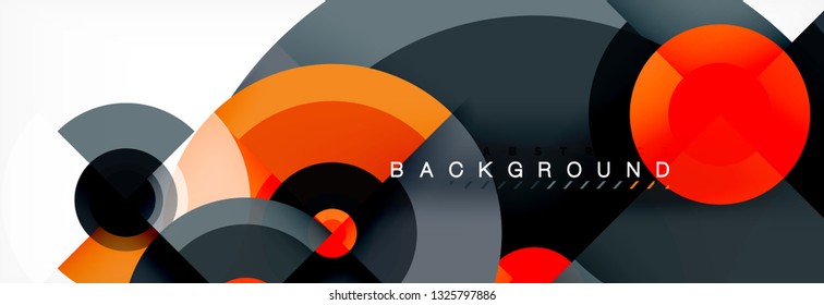 Fondo de círculo moderno, ilustración vectorial