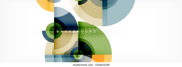 Modern circle background, vector illustration