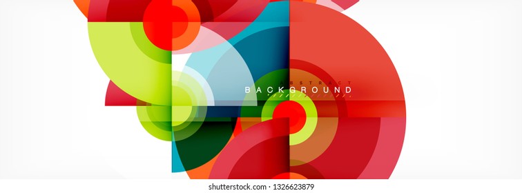 Modern circle background, vector illustration