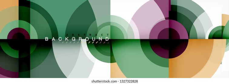 Modern circle background, vector illustration