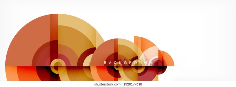 Fondo de círculo moderno, ilustración vectorial