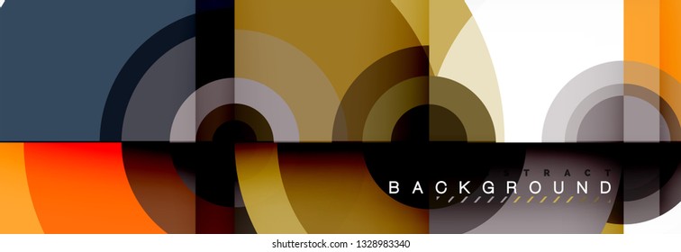 Modern circle background, vector illustration