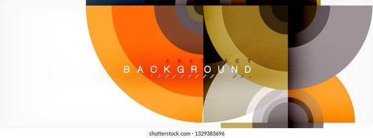 Modern circle background, vector illustration