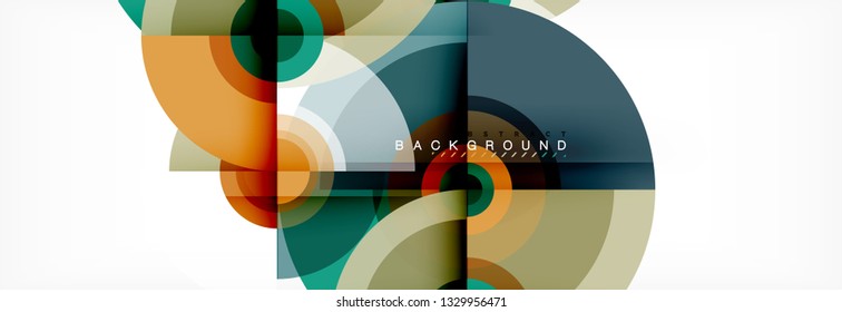 Modern circle background, vector illustration