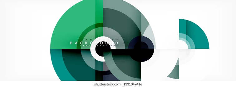 Modern circle background, vector illustration