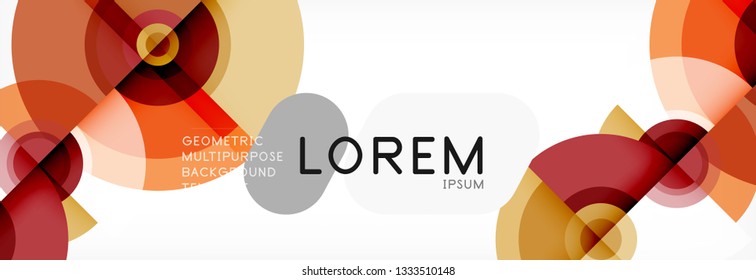 Modern circle background, vector illustration