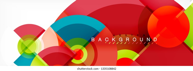 Modern circle background, vector illustration