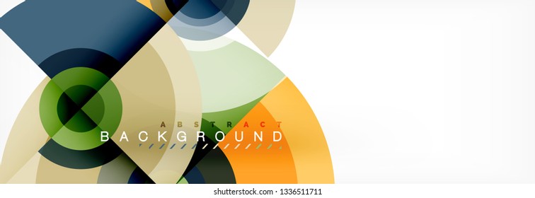 Fondo de círculo moderno, ilustración vectorial
