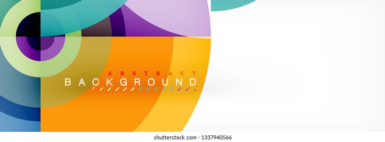 Modern circle background, vector illustration