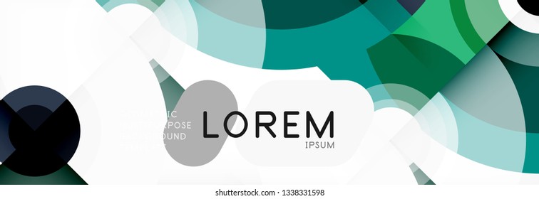 Moderner Kreishintergrund, Vektorgrafik