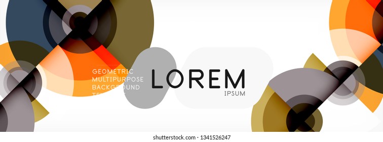 Modern circle background, vector illustration