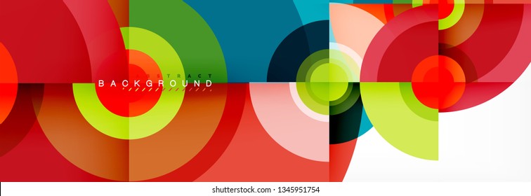 Modern circle background, vector illustration