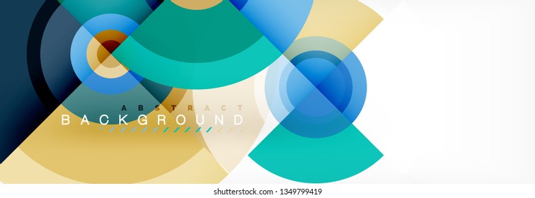 Fondo de círculo moderno, ilustración vectorial