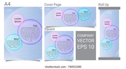Modern Circle Banner And Presentation Background Illustration