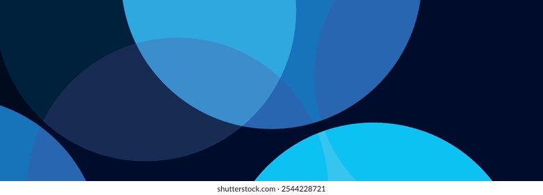 Modern circle blue abstract technology background.