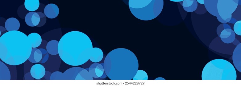Modern circle blue abstract technology background. eps10, vector.