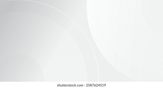 Modern circle and clean light box space vector design background abstract modern art design