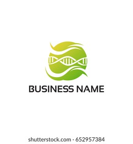 Modern circle Flow DNA logo Template design, gen logo designs template