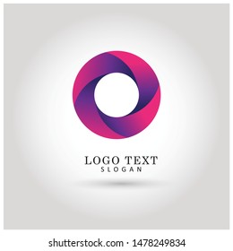 Modern Circle & Infinity Logo. Icon & Symbol Vector Template.
