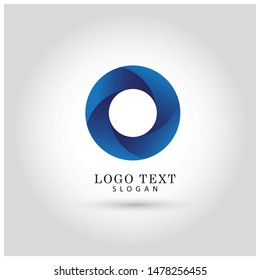 Modern Circle & Infinity Logo. Icon & Symbol Vector Template.
