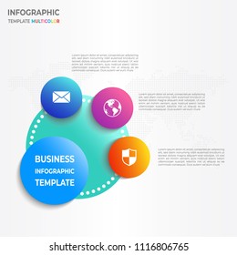 Modern circle infographic 4 options