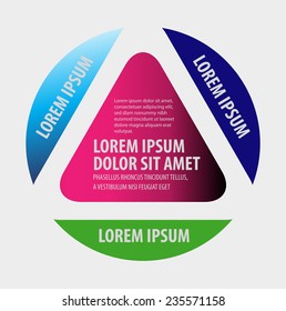 Modern circle infographic design template