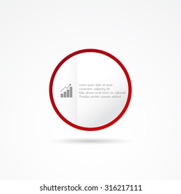 Modern circle infographic with icon