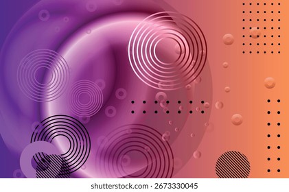 Modern circle line abstract colorful design for  cover design, website, banner, flyer,
