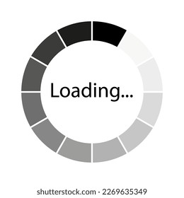Modern circle loading. Modern infographic element. Vector illustration.