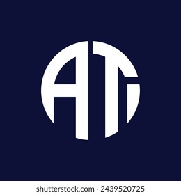 Modernes AT Circle Logo Design