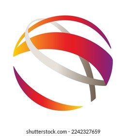 modern circle logo icon vector template
