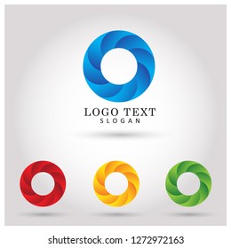 Modern Circle Logo. Symbol & Icon Vector Template.