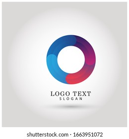 Modern Circle Logo. Symbol & Icon Vector Template.
