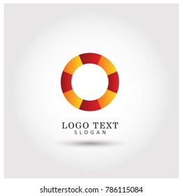 Modern Circle Logo. Symbol & Icon Vector Template.