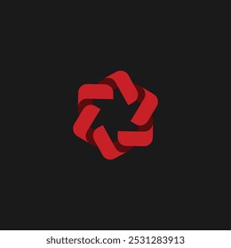 Modern circle logo vector template