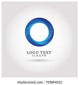 Modern Circle & O Logo. Symbol & Icon Vector Template.