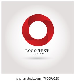 Modern Circle & O Logo. Symbol & Icon Vector Template.